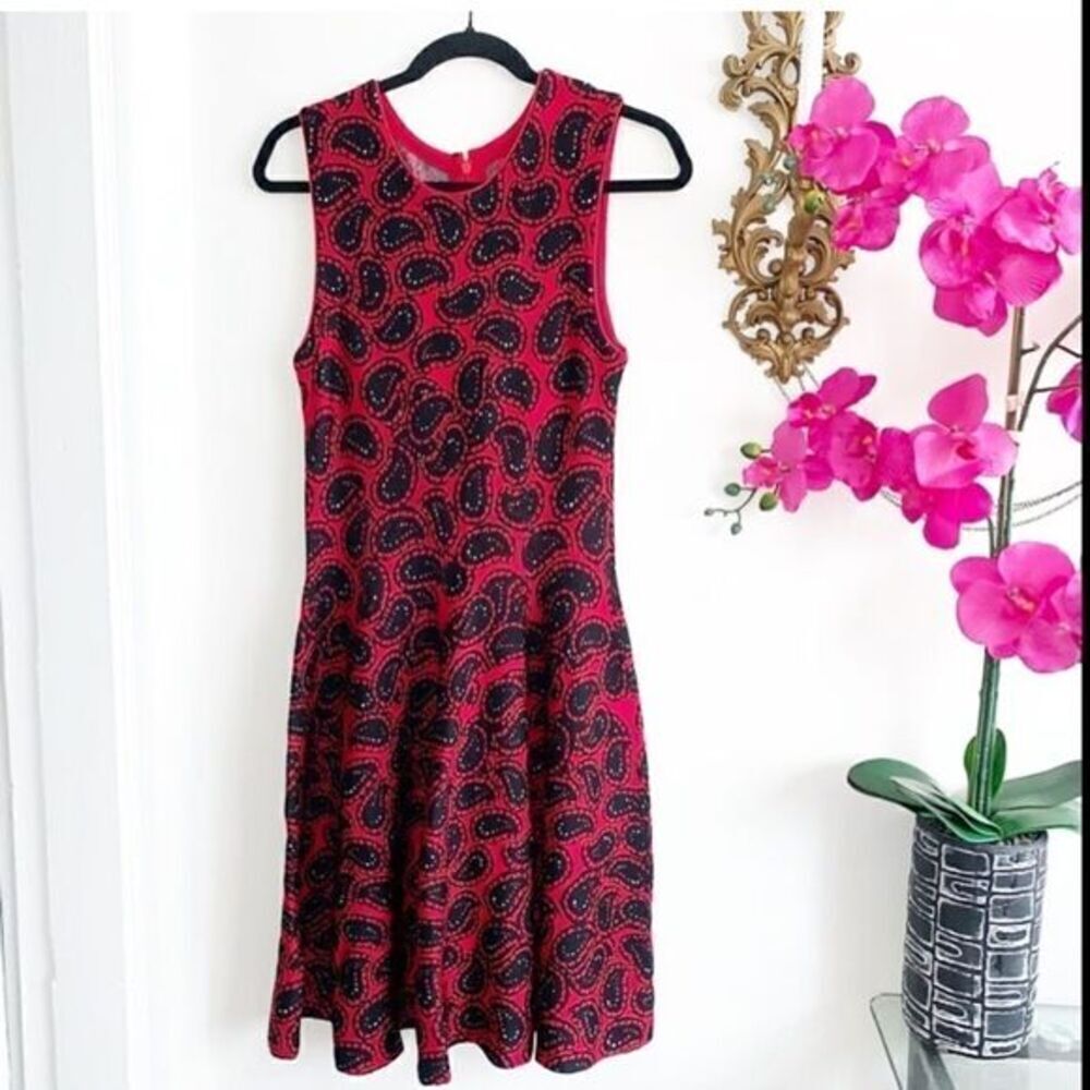 ISSA LONDON RED MIDI DRESS - Picture 2 of 15